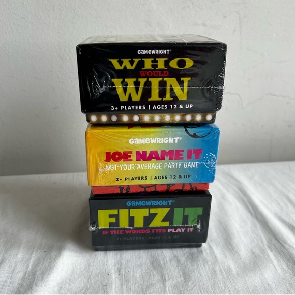 Lot of 3 New Card Games Joe Name it, Fitz It, & Who would Win - Picture 6 of 6